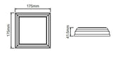 2 part domical cover for Hamptons fence post, 7 year Warranty